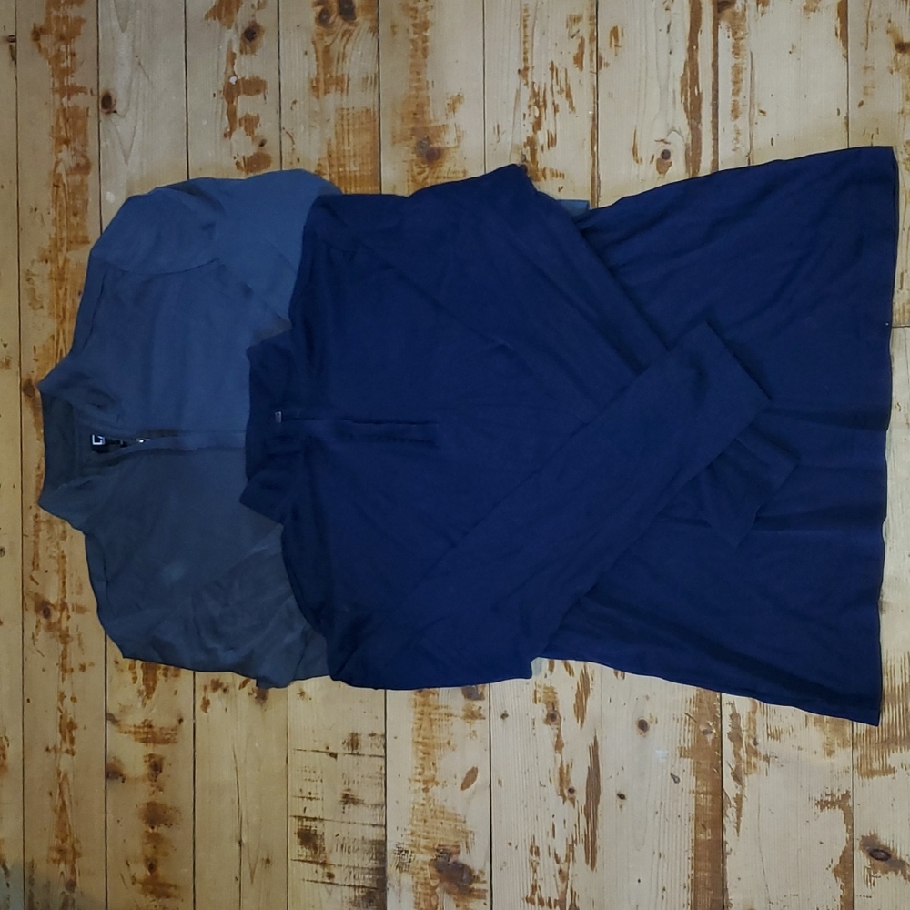 Set of 2 Cutter & Back 1/4 Zip Shirts